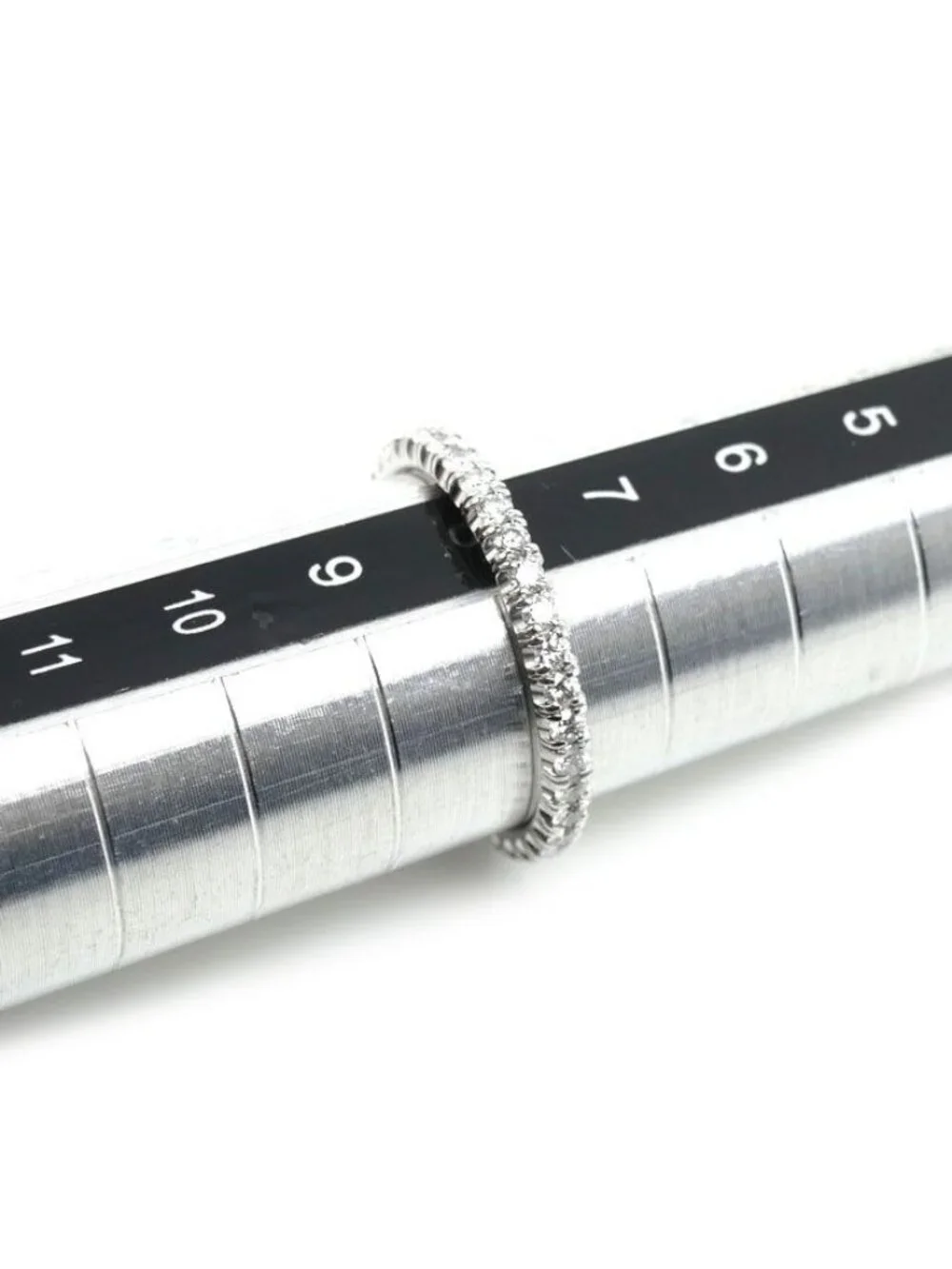 Cartier 18k White Gold Etain Cell de Ring Diamond