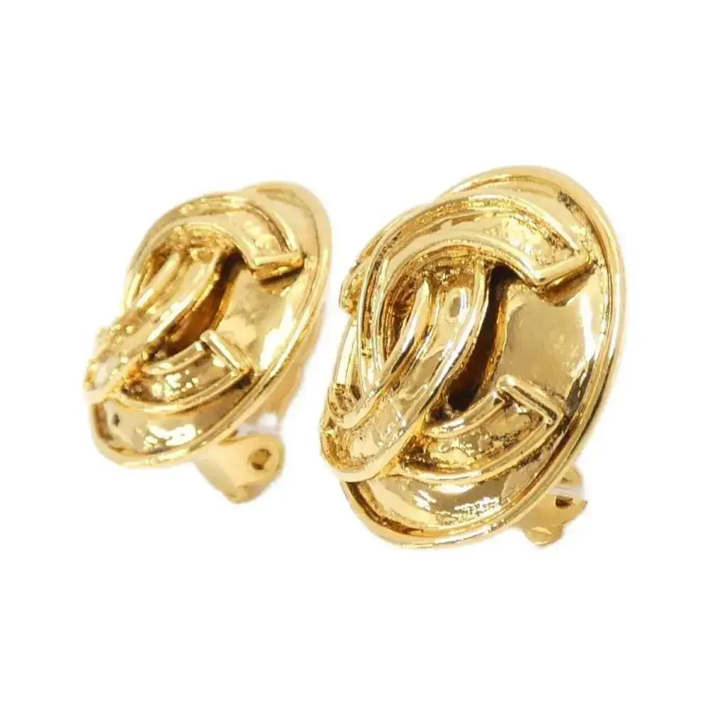 CHANEL gold earrings