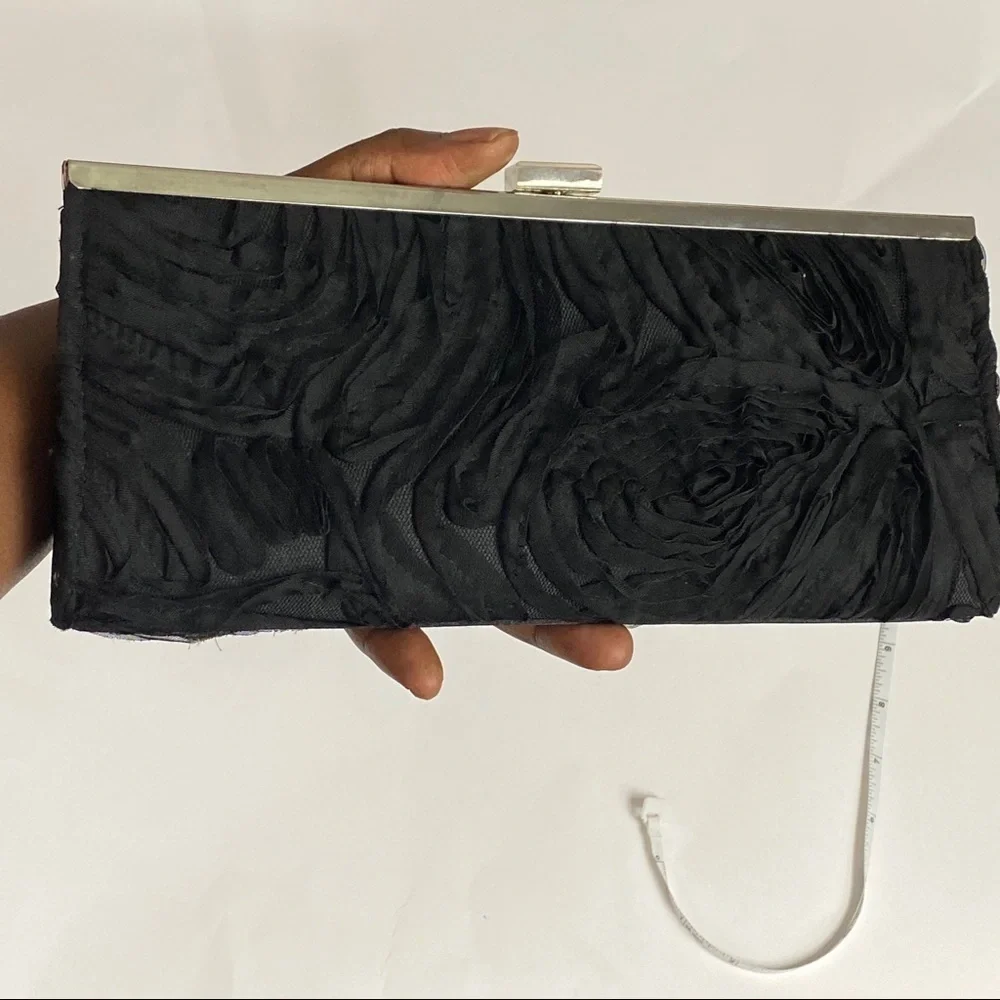 Lulu Townsend Black clutch Prom Wedding