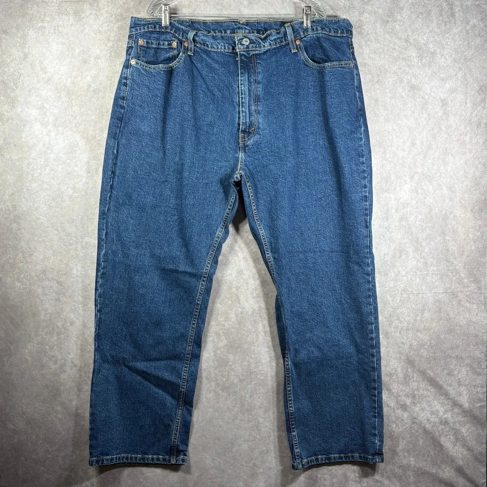 Levi's 559 Jeans‎ Mens Size 44X30 Blue Medium Wash Denim Relaxed Fit Straight