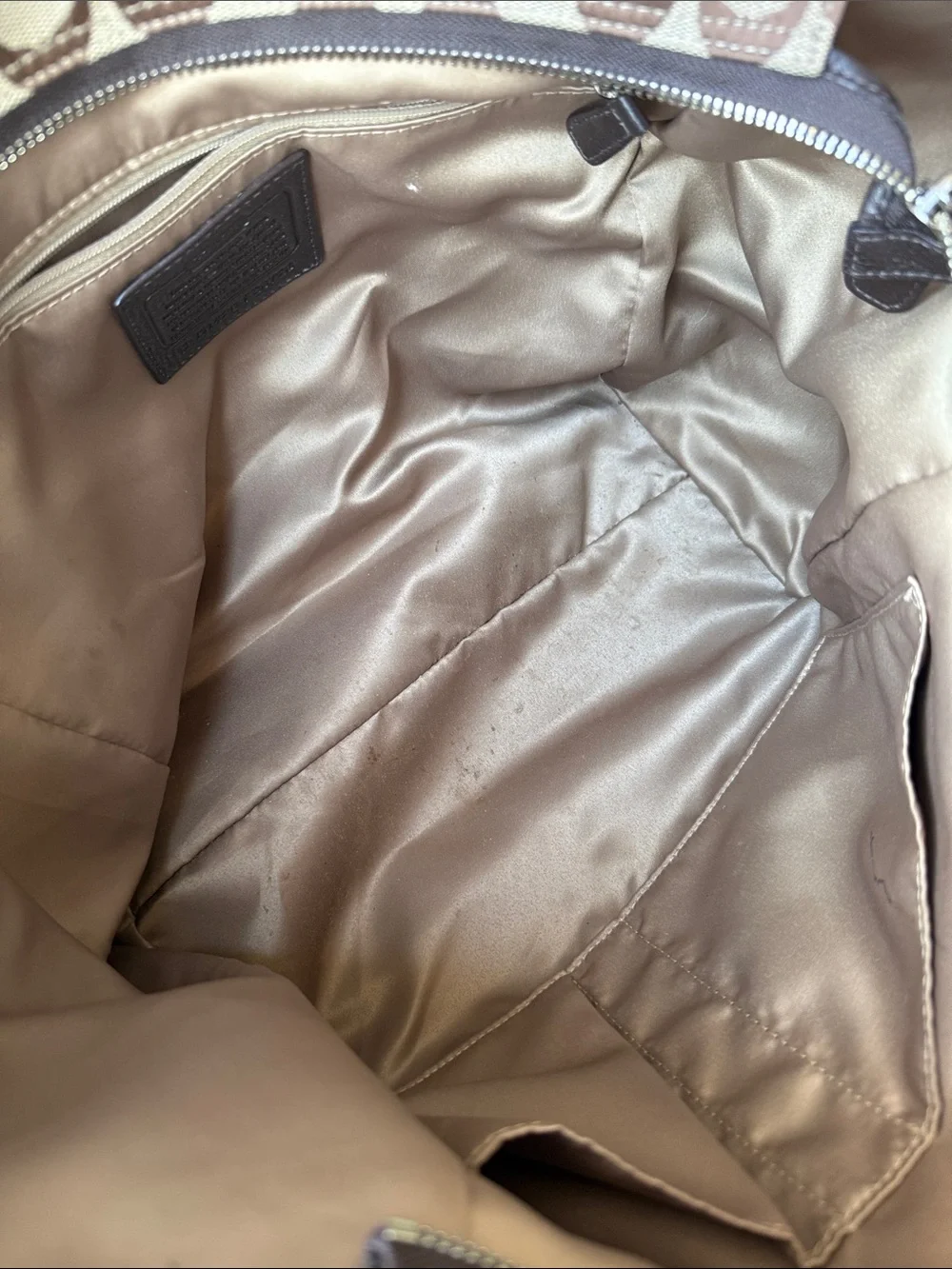 Coach tote cream