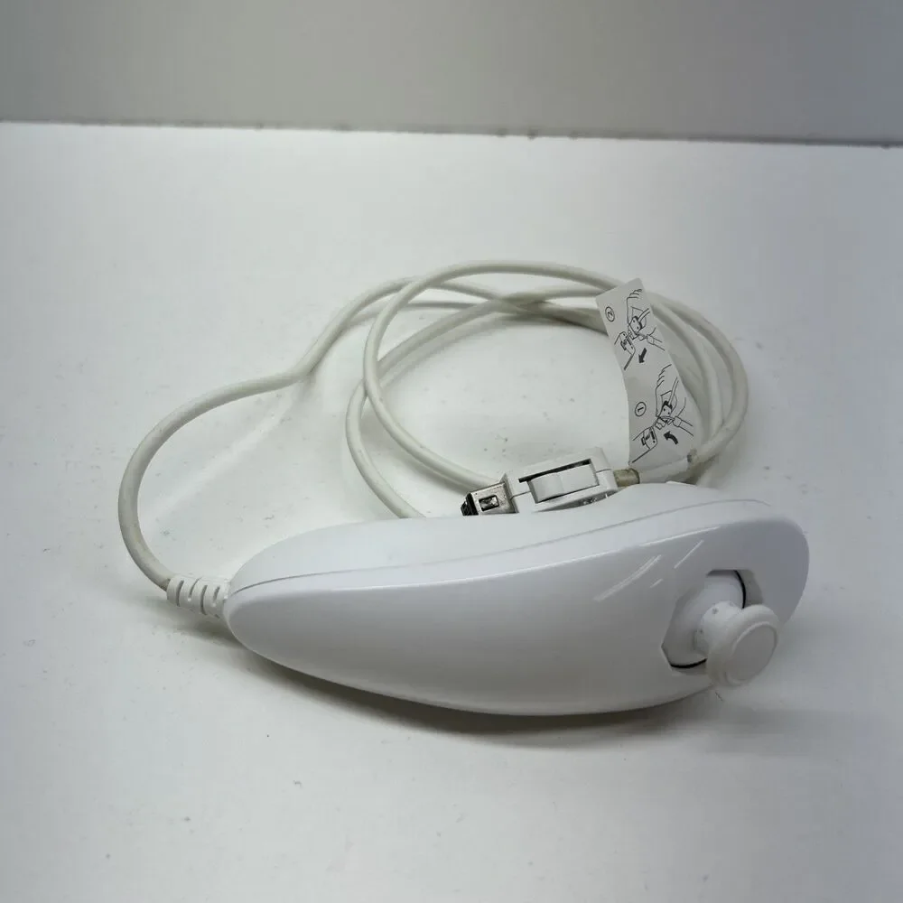 Official Nintendo Wii White Nunchuck Controller‎ OEM Used Untested