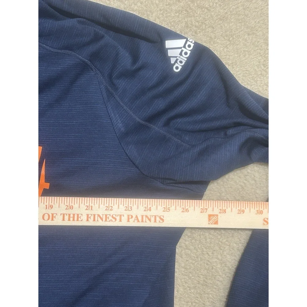 Adidas Denver Broncos Football Game Mode Knit Shirt Hoodie 3XL‎ Climalite Blue