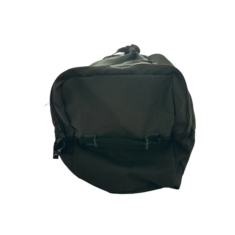 Camp Inn Vintage 3-Pocket Cargo Bag Olive Green Large Travel Duffel 314-048-007