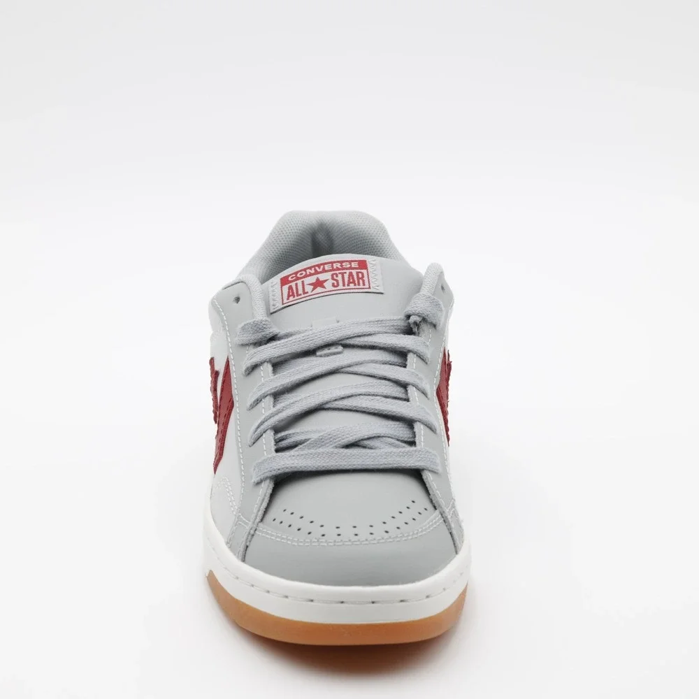 Converse Unisex Pro Blaze Classic Leather Suede Low‎ Shoes Gray/Burgundy Size 9