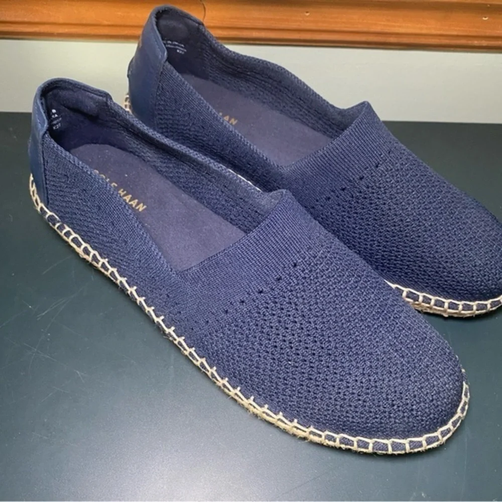 Cole Haan Women's Cloudfeel Espadrille II Slip-On Loafer W29861 Sz‎ 8B Navy Blue