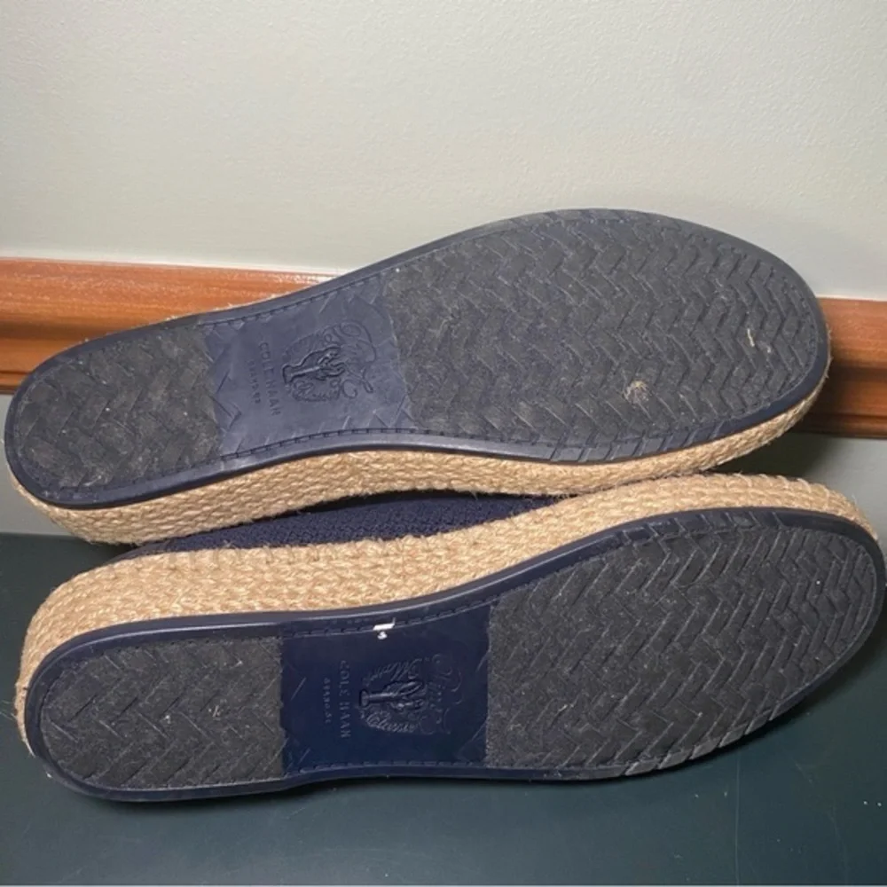 Cole Haan Women's Cloudfeel Espadrille II Slip-On Loafer W29861 Sz‎ 8B Navy Blue