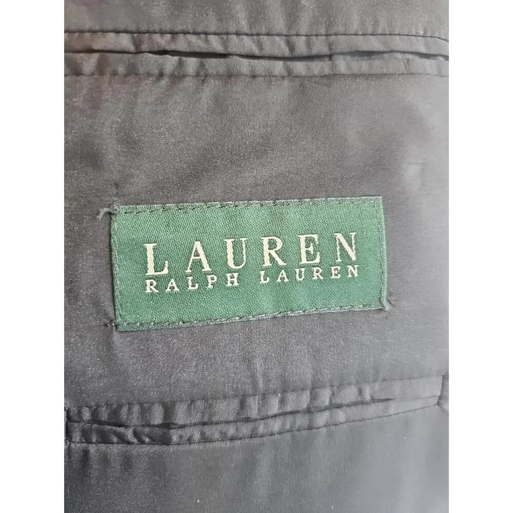 Lauren Ralph Lauren Gray Pinstriped Suit 50R Wool Two-Piece Suit 39x28.5 Trouser