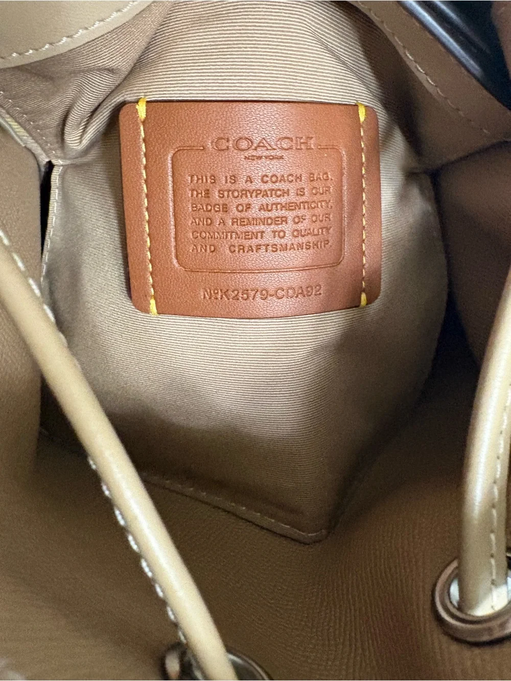 Coach bucket bag
