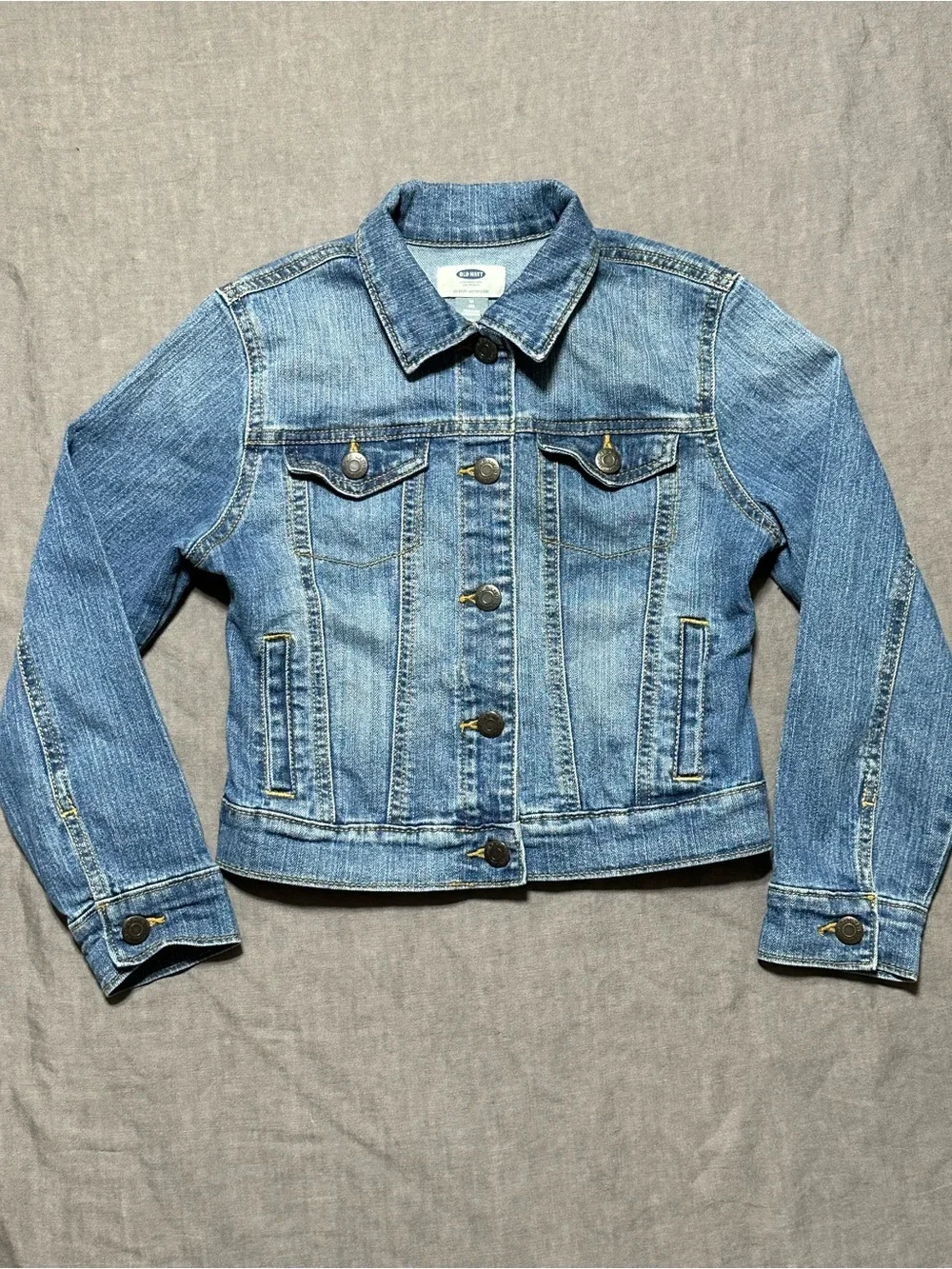 Old Navy Medium Blue Denim Trucker Jacket