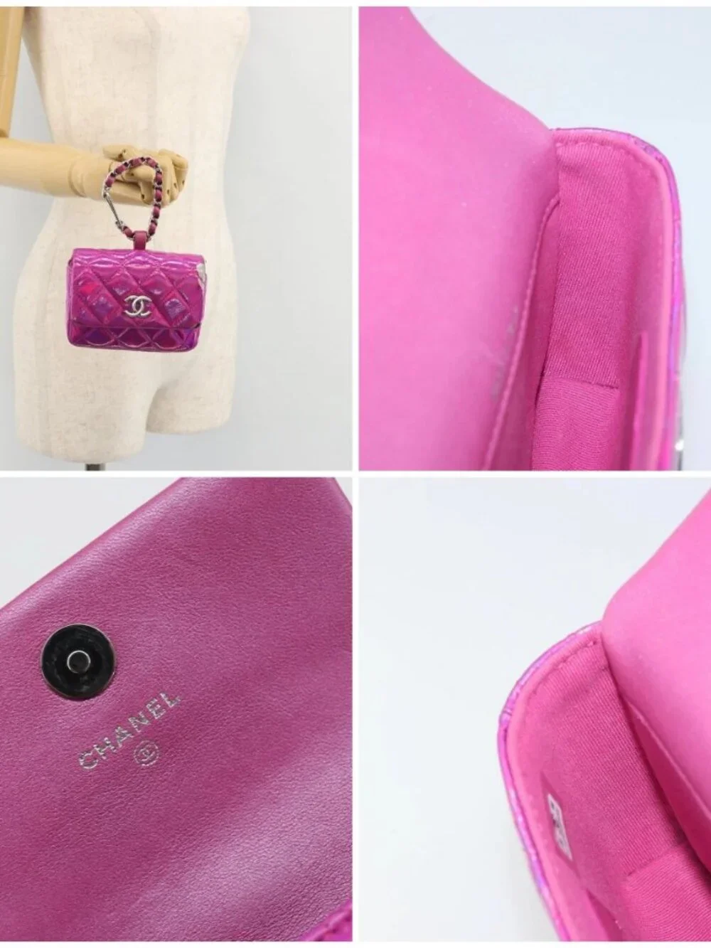 CHANEL brand	chanel color	pink