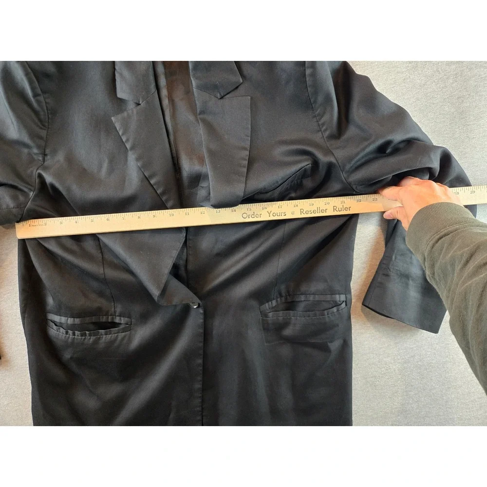 COS Blazer Mens 40 Black Lyocell 1 Button Minimalist Quiet‎ Luxury Contemporary