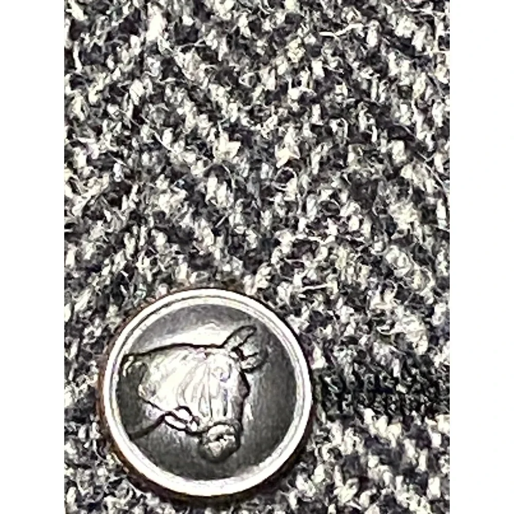 Jos A Bank Harris‎ Tweed Blazer Men 42R Gray Herringbone 3Btn Coat Jacket Luxury