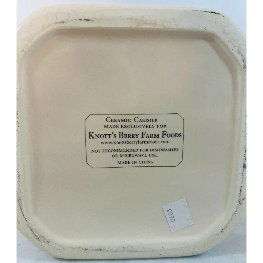 Knotts Berry Farm Foods canister that