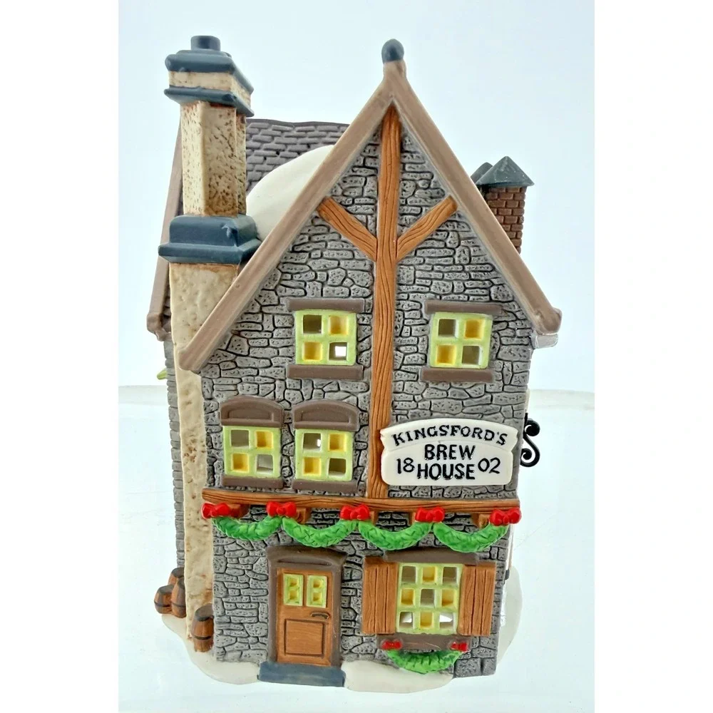 Department 56 Dickens Village Kingsford's Brew House Porcelain Building 5811-4