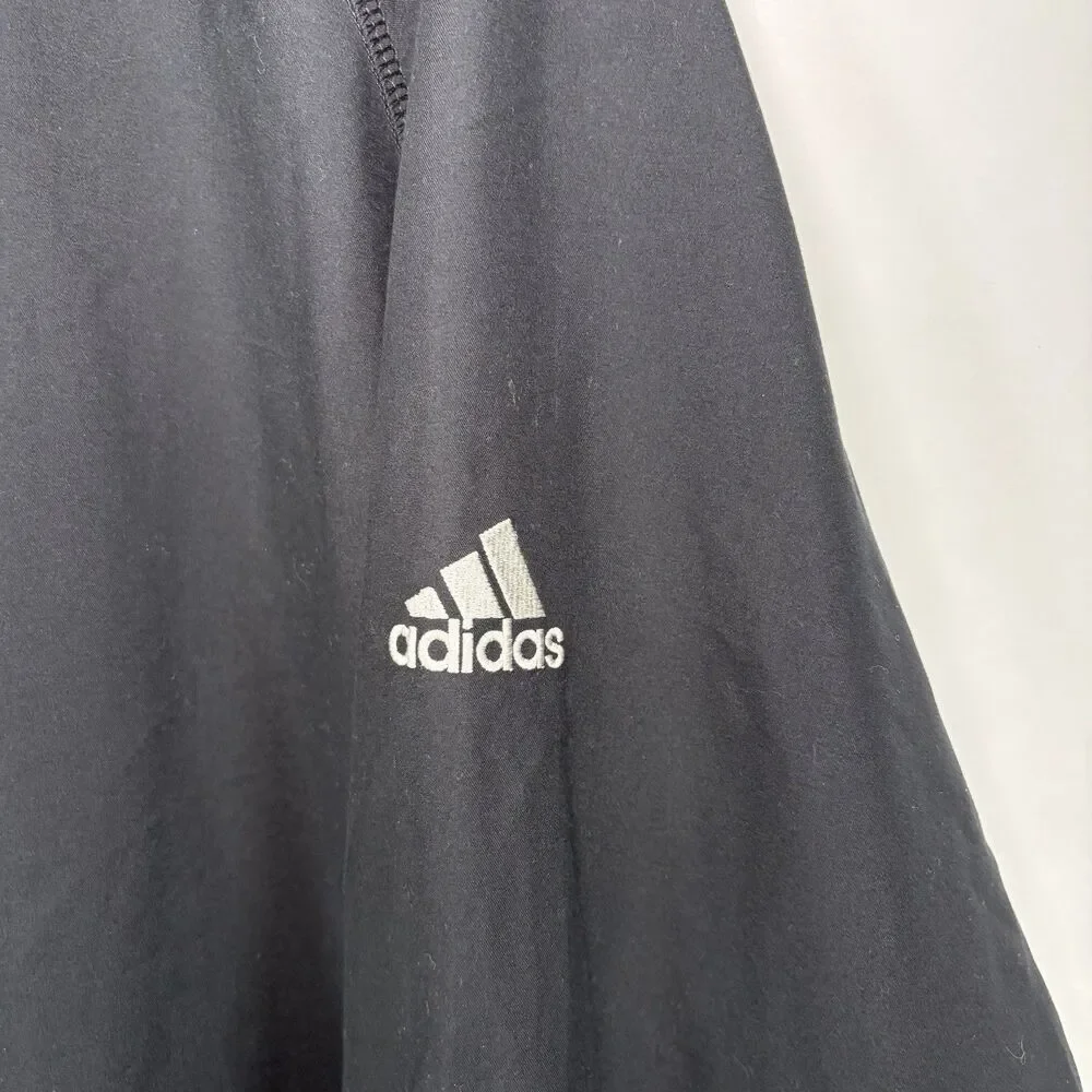 Adidas Climashell Wind 1/4 Zip Pullover Windbreaker Golf Jacket Mens XL Black