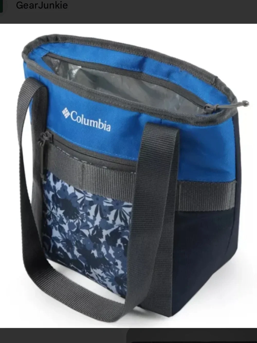 Columbia Kruser Ridge Lunch Tote Blue and Navy Floral Toiletry Tote