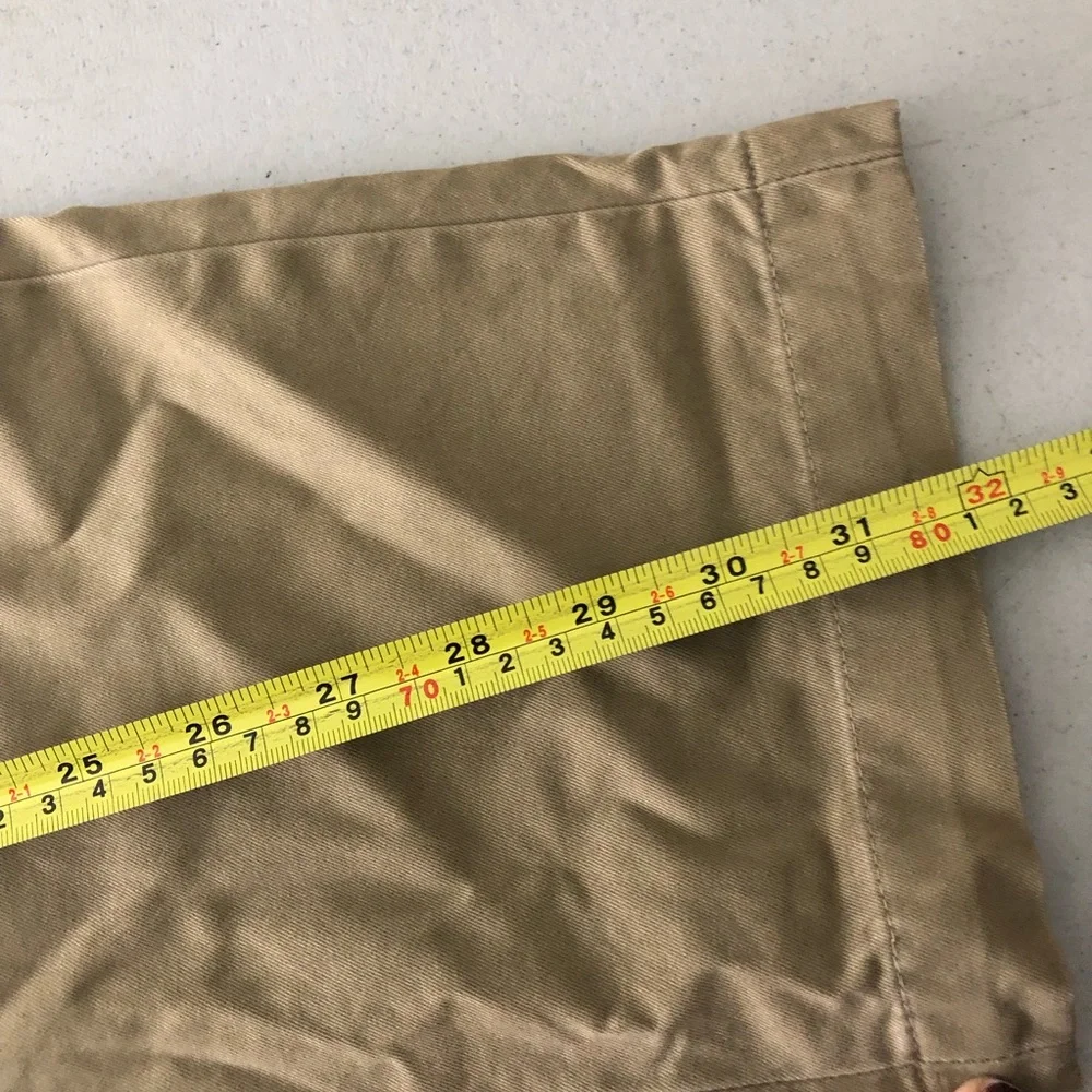 Banana Republic Pants Mens 33/34x32 Aiden Fit Chino Casual Flat Front Tan Khaki