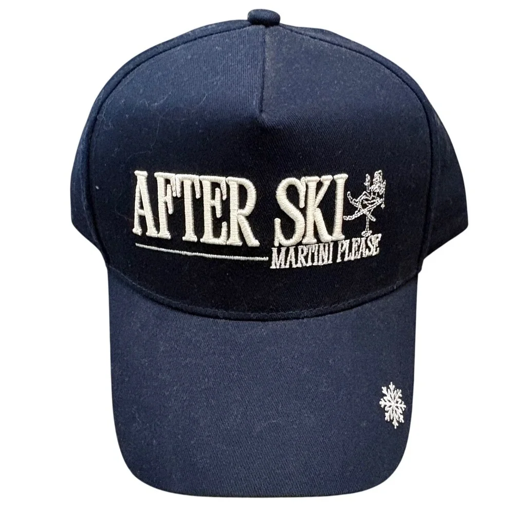 NWT Anthropologie KenzKustomz After Ski Martini Place Baseball Hat Cap Snapback