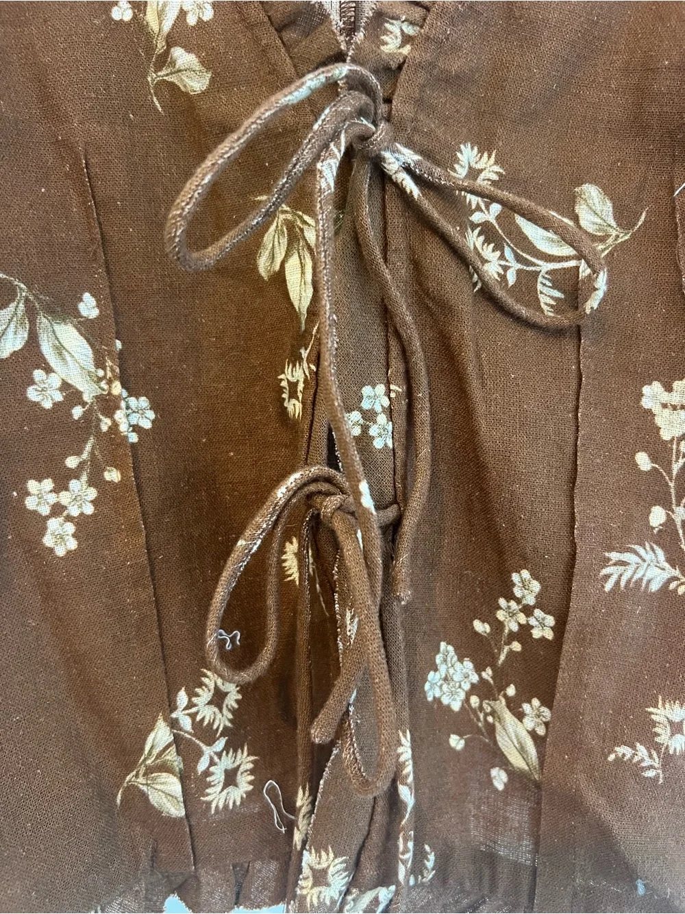 Anthropologie brown peasant