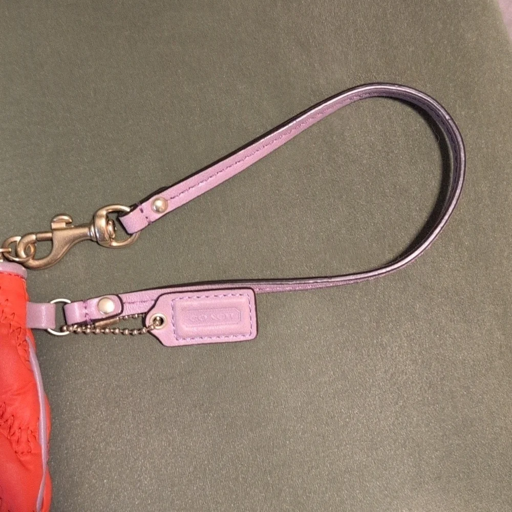 Coach unique wristlet