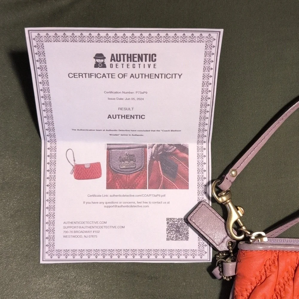 Coach unique wristlet