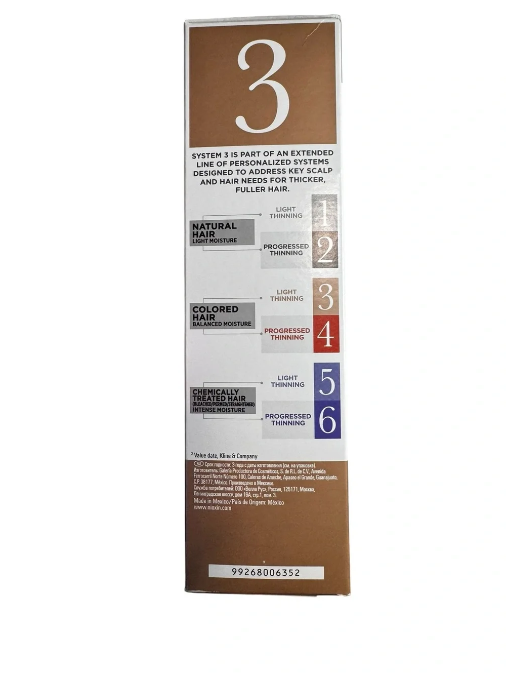 NIOXIN System 3 Hair Care Kit Color Safe Light Thinning NEW Sealed