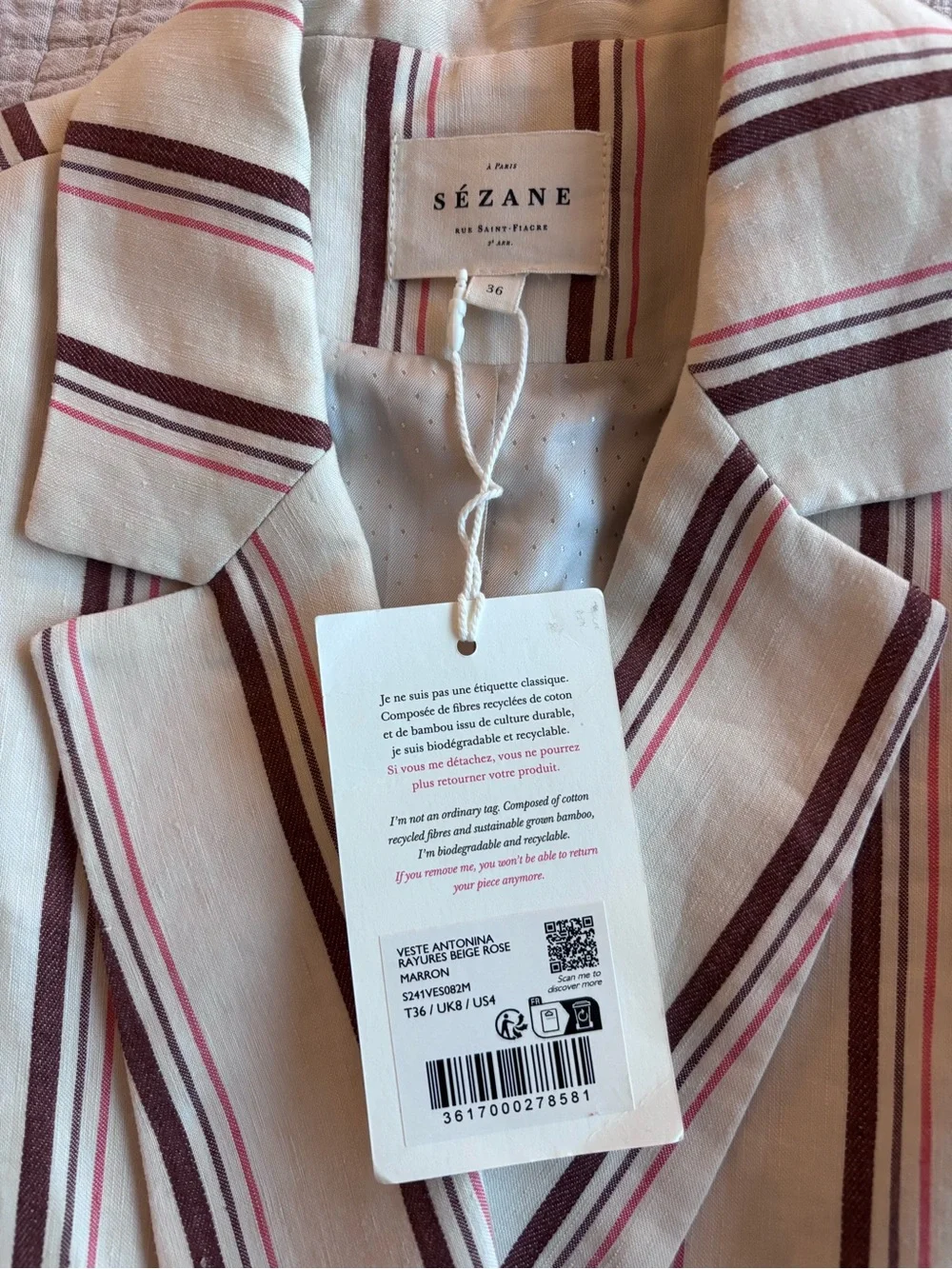 Sezane size lined lining