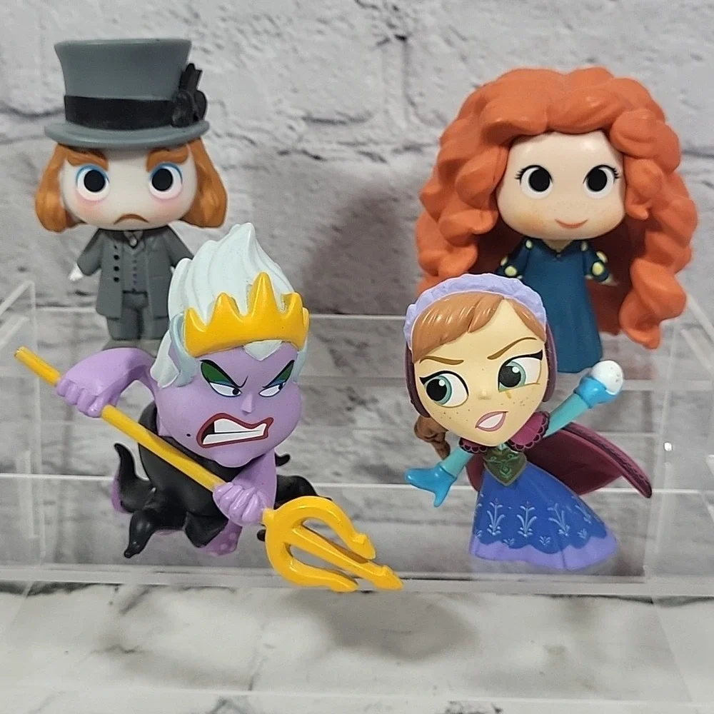 Funko Vinyl Figures Disney Characters Lot Ursula Anna Brave Merida Mad Hatter‎