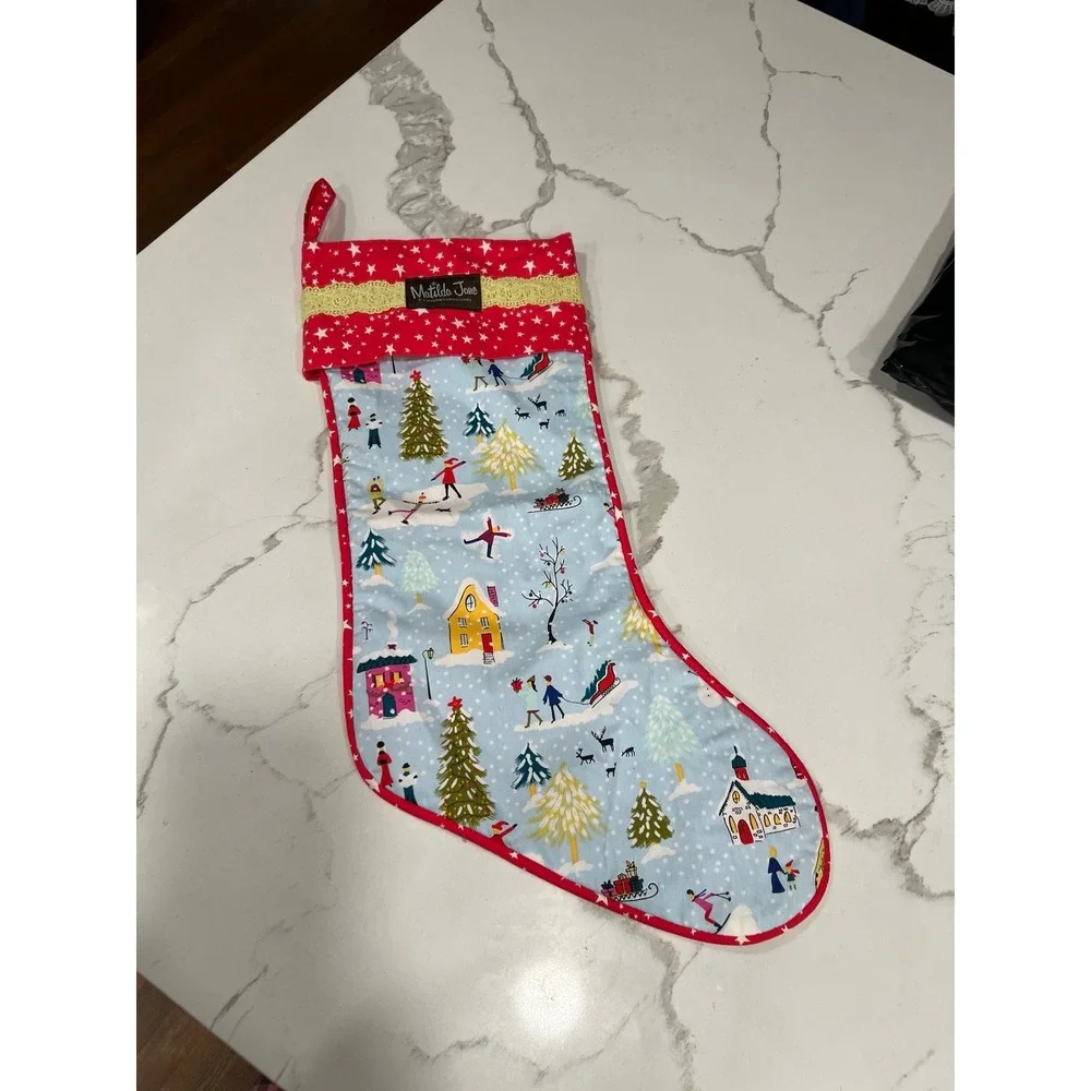 Matilda Jane Christmas Quilted Stocking‎ nwot