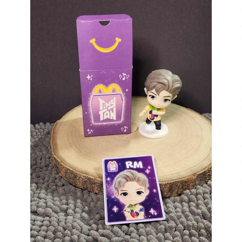 Tiny Tan BTS McDonald Happy Meal Toy - #1‎ RM W/ BOX & CARD!