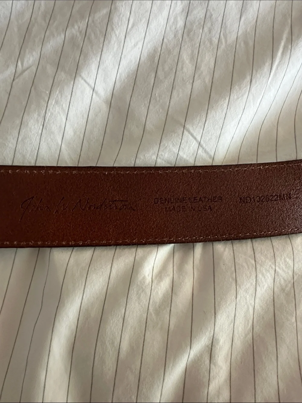 Vintage John W. Nordstrom Leather Belt Made in USA