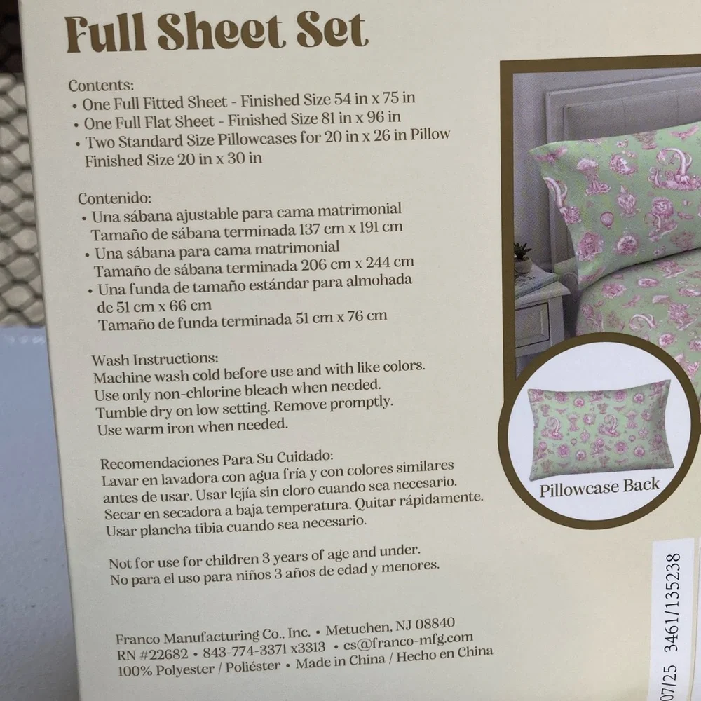 Wicked For Good Katie Kime Artwork Full Sheet Set Green Pink Character Artwork