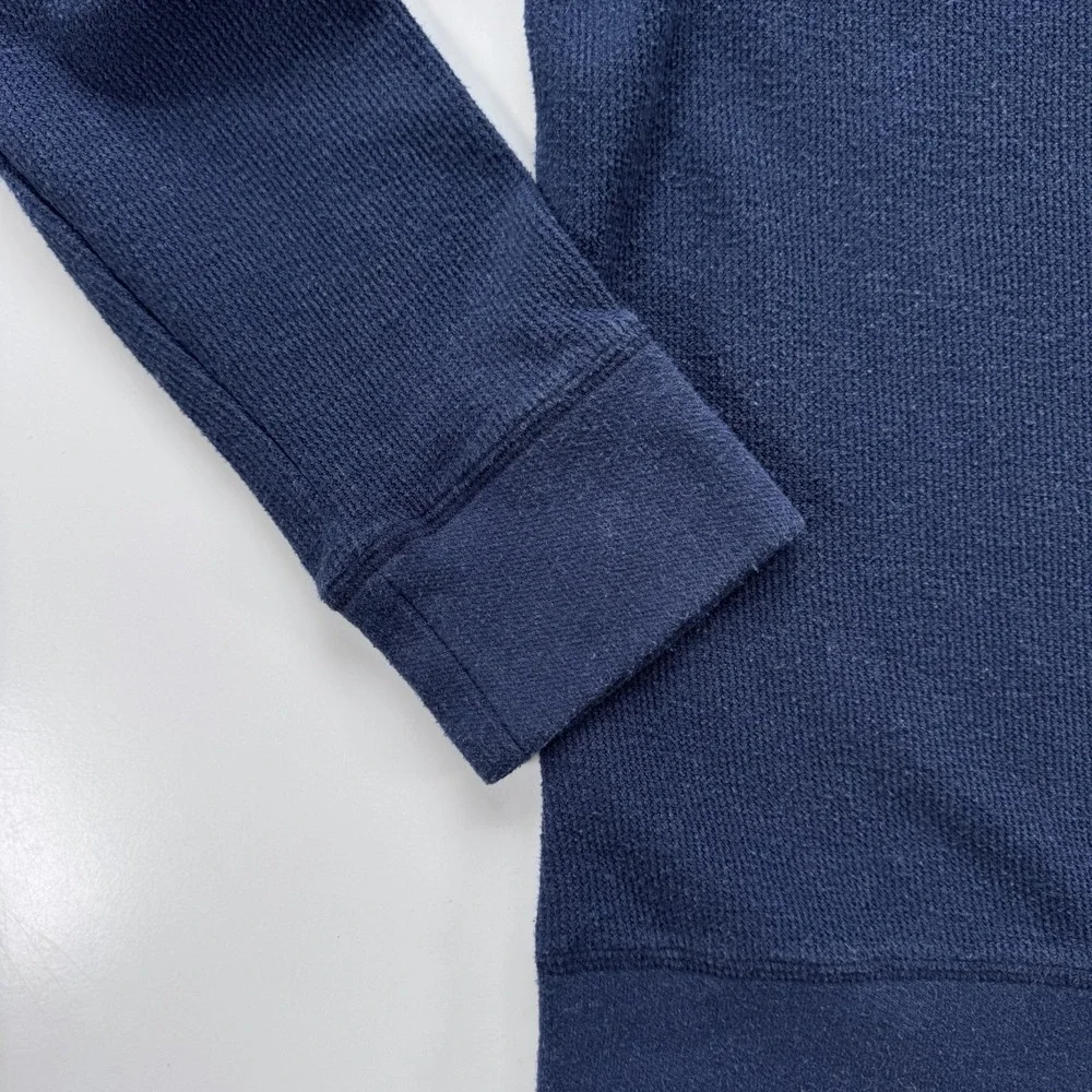 BANANA REPUBLIC Ribbed‎ Sweatshirt Crew Neck Mens XL Blue Soft