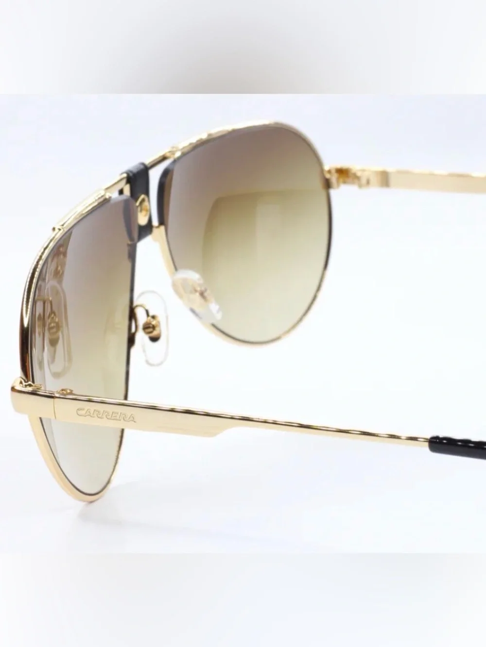 Carrera aviator lens worn