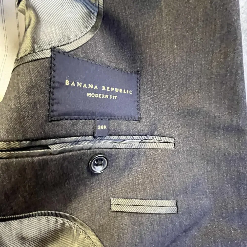 Banana Republic Blazer Mens 38R Gray