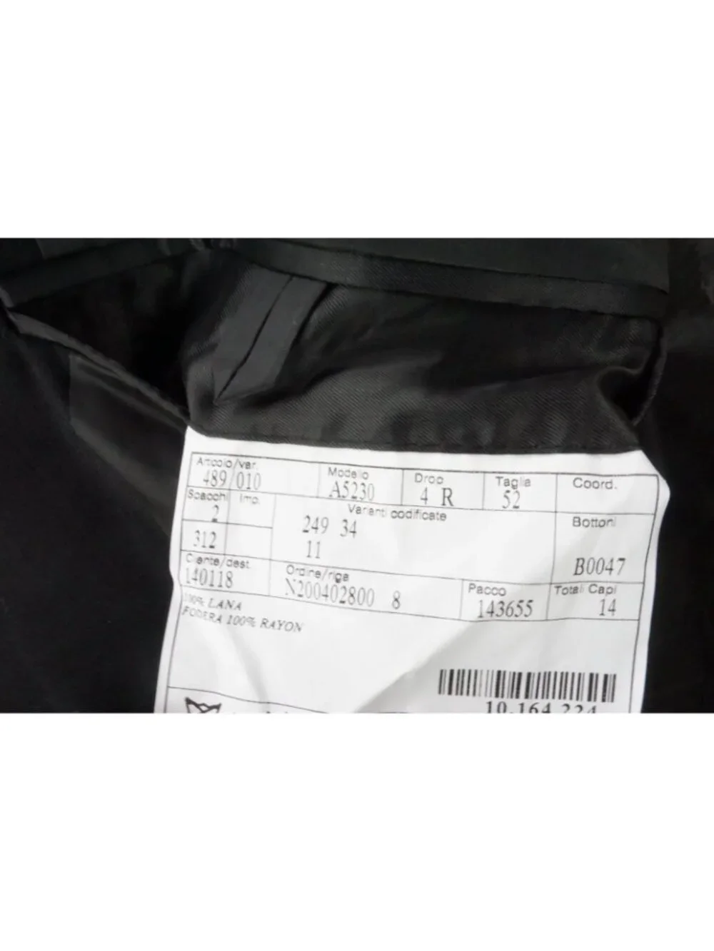 Burberry London Solid Black Wool 2 Pc Suit Jacket Pants Sz 42R BRAND NEW