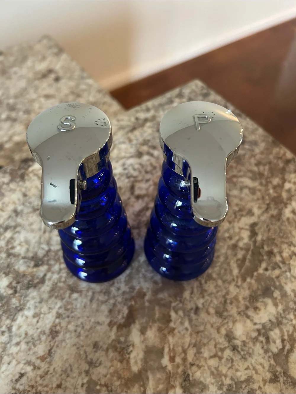 Colbalt ribbed cobalt tops