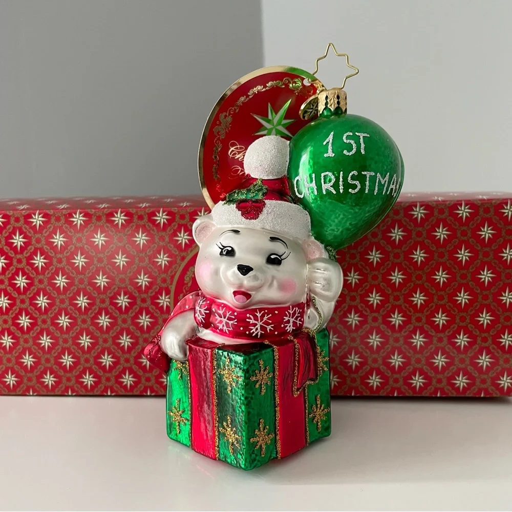 Baby Bear’s First Christmas Ornament by Christopher Radko
