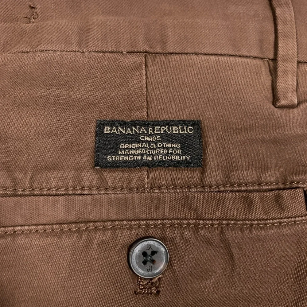 Banana Republic Lived-in Chino Pants Men's 28x32 Rich Earth Slim Tapered NWT $95