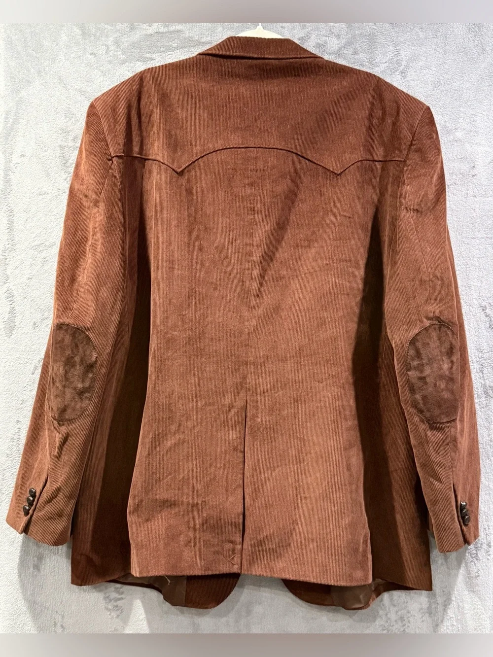 Circle S Corduroy Sport Coat Brown Blazer Mens 54L  Dallas Texas Jacket Rodeo