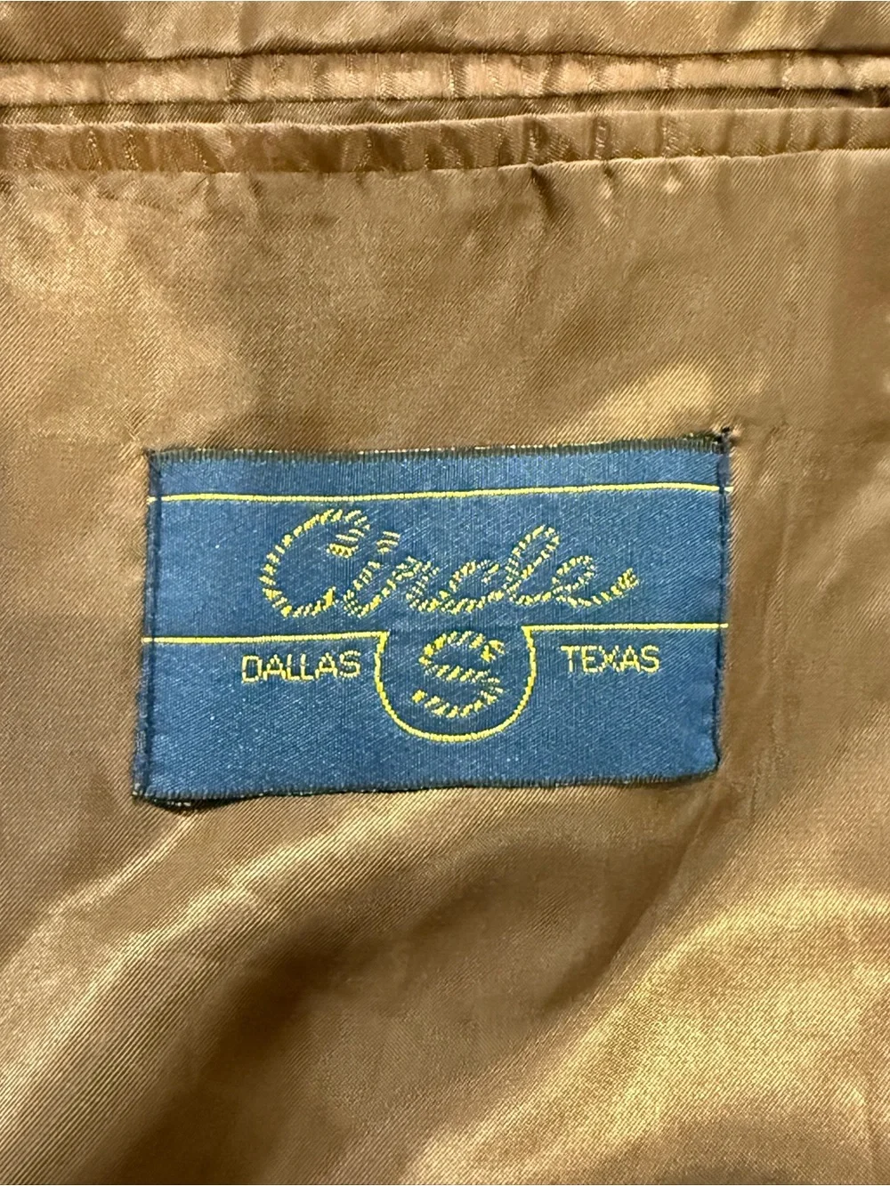Circle S Corduroy Sport Coat Brown Blazer Mens 54L  Dallas Texas Jacket Rodeo