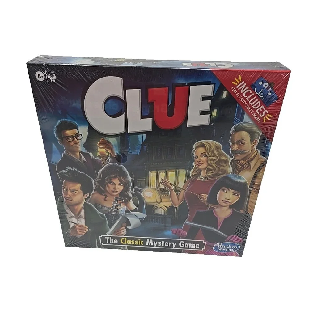 CLUE the Classic Mystery Game Hasbro 2020‎ Includes Fun Activity Sheet Inside