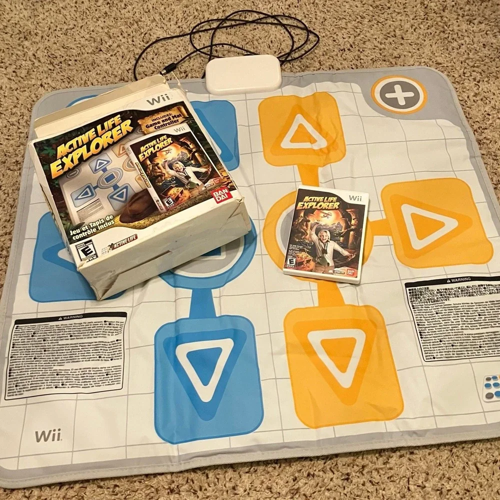 Nintendo Wii Active Life Explorer Complete Box Set With Game And Mat. Excellent