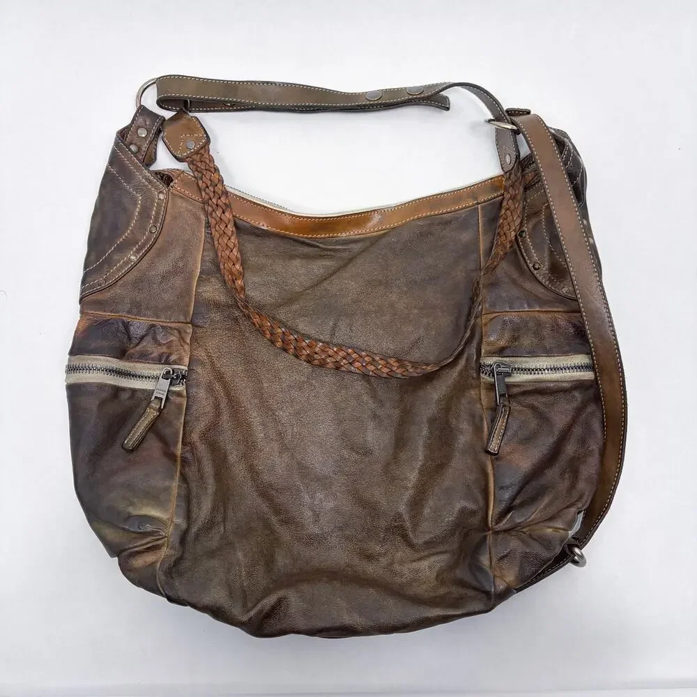 Campomaggi Braided Leather Hobo Bag