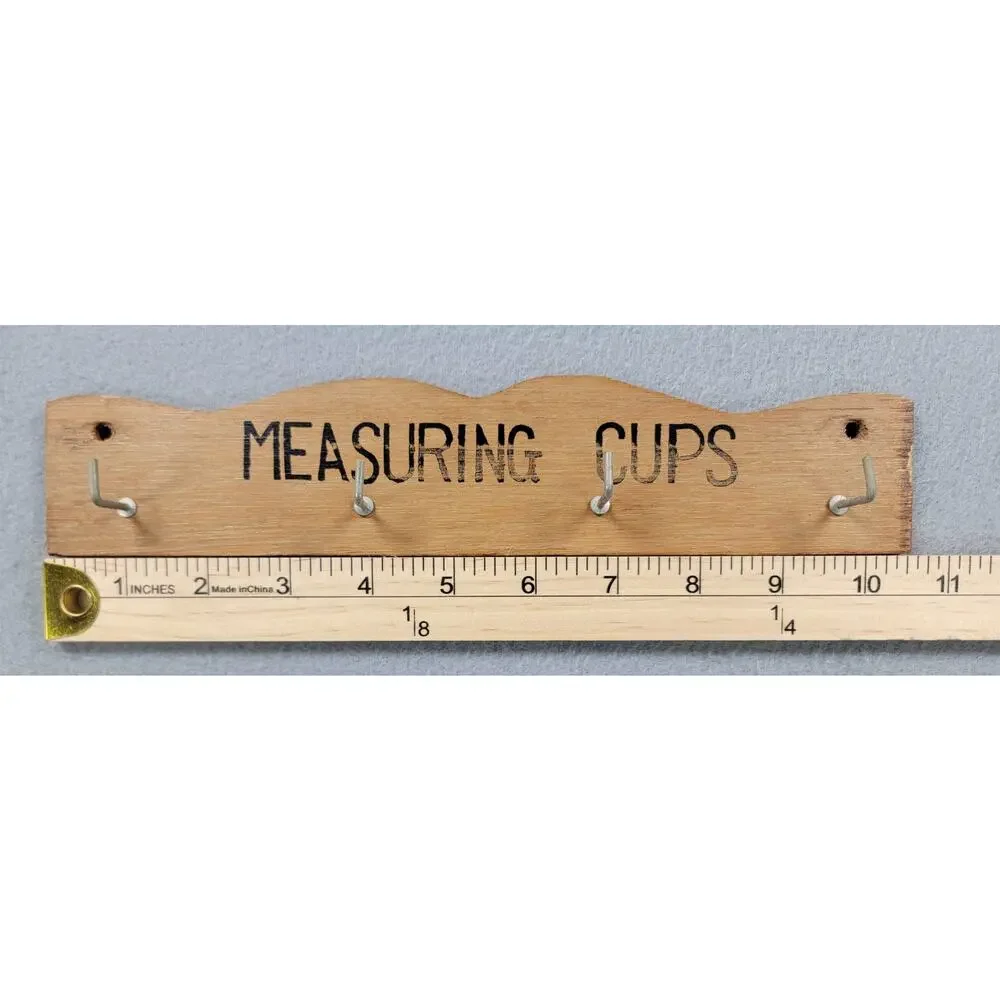 Vintage Japan Ceramic Fruit Measuring Cups Wall Rack Farmhouse Decor