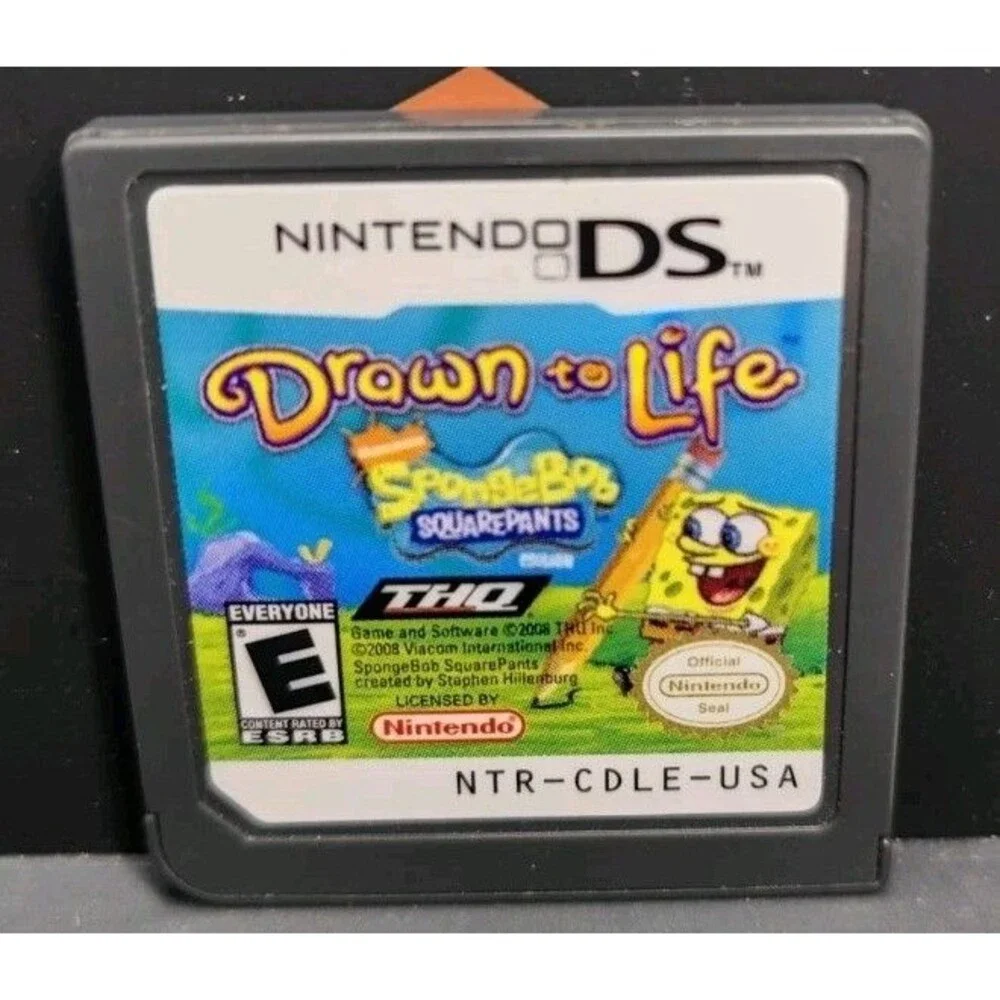 Drawn To Life: SpongeBob SquarePants (Nintendo DS) Authentic Cartridge - Used...