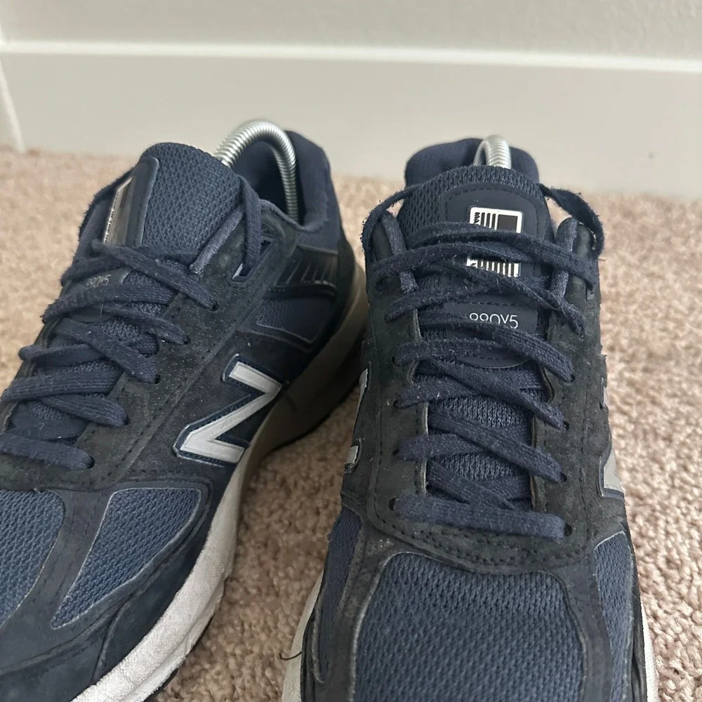 New Balance 990v5‎ Sneakers Mens 10 Navy Blue Made in USA Running Shoes M990NV5
