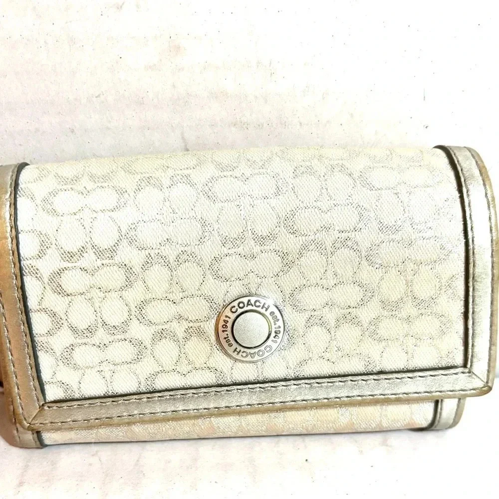 Coach CC signature print  canvas wallet