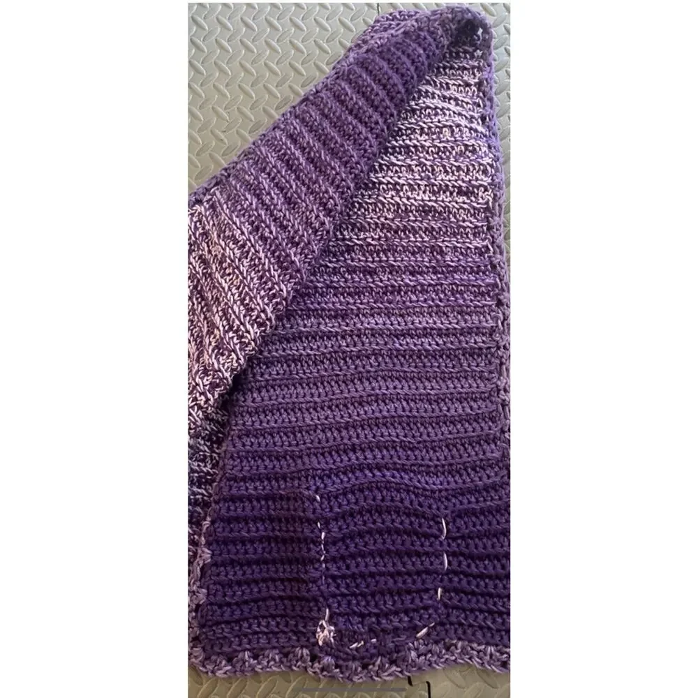 Handmade purple scarf